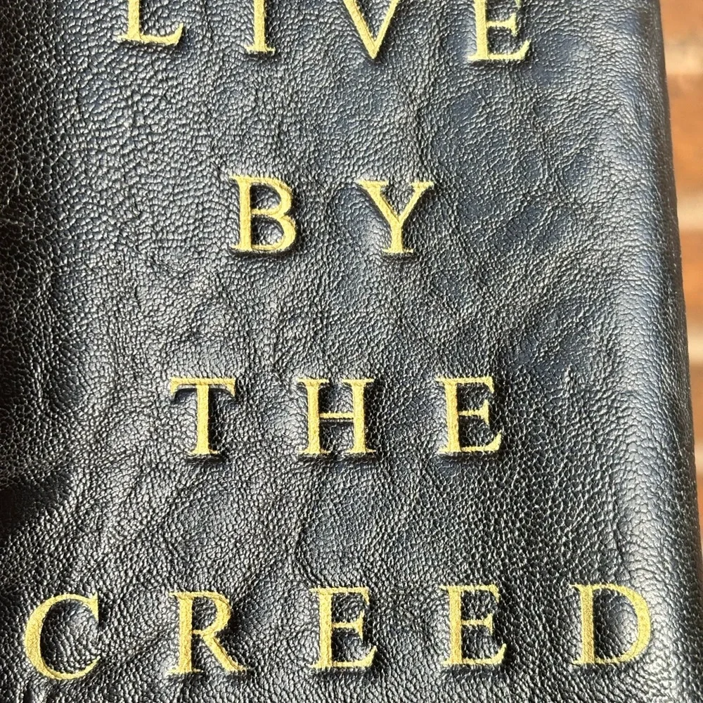 Black Leather Money Clip